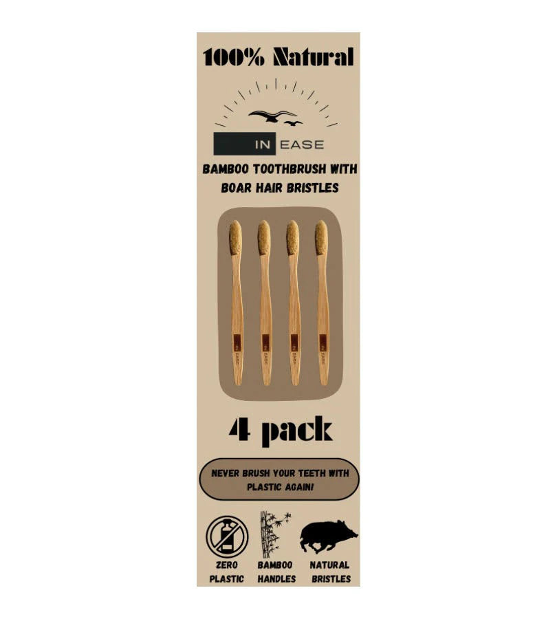 100% Natural Toothbrush 4-Pack