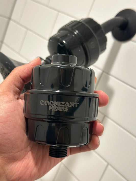 Black Cognizant Minds 22 Stage Shower Filter